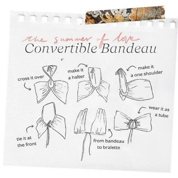 Summer of love bandeau - wine - Picture 3 of 4